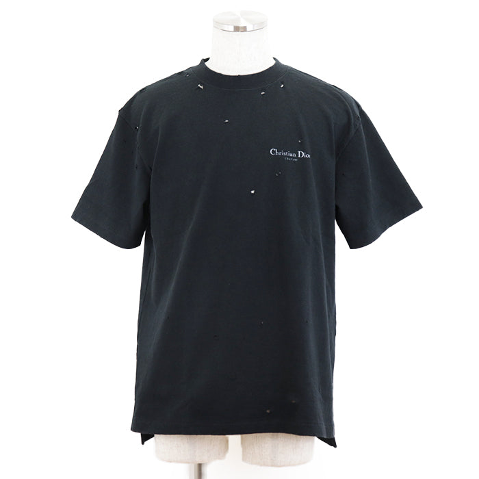 DIOR HOMME Short sleeve T-shirt cotton 100% black 343J636A0849