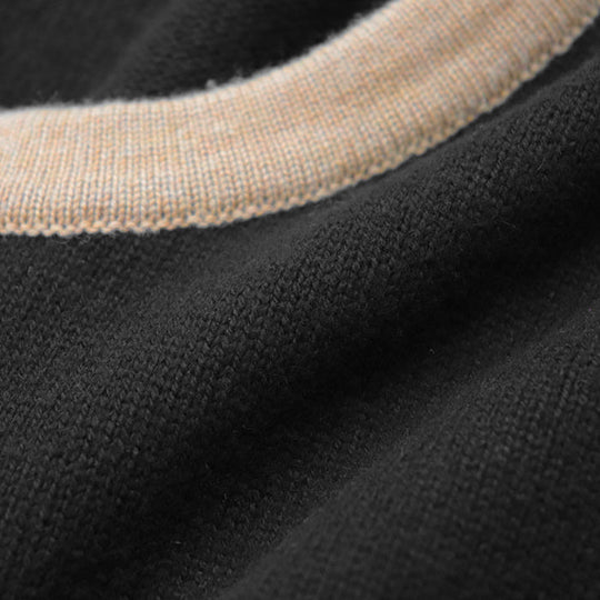CHANEL one piece Cashmere 100% Black, Brown P31859 Women 38 Used Authentic