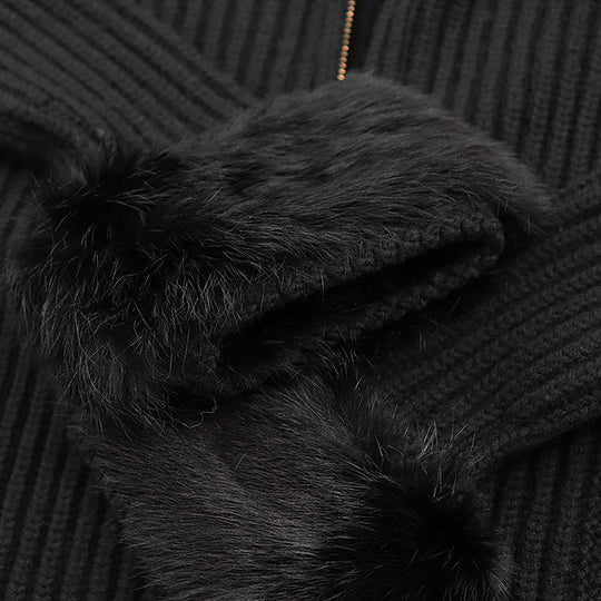 GUCCI knit Cashmere 100% black 164904 X9443 Women XS Used Authentic