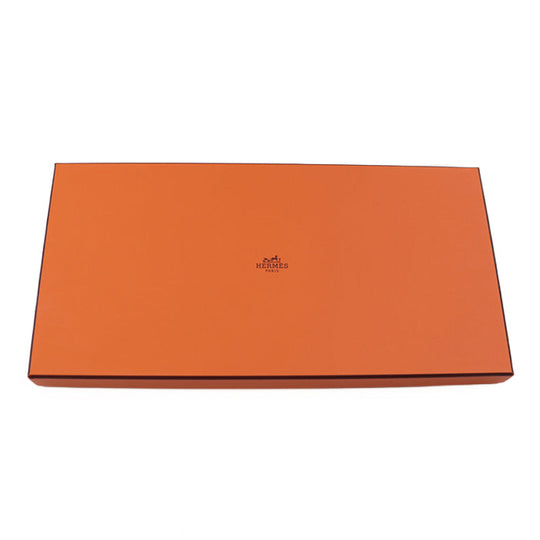 HERMES scarf 70% cashmere, 30% silk Orange Cui White Grey Karegan ZOUAVES ET DRAGONS Women Used Authentic