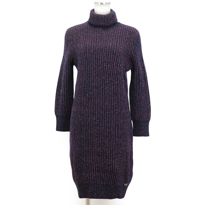 CHANEL one piece 80% cashmere, 11% wool navy wine red P41770 Karl Lagerfeld period Women 40 Used Authentic