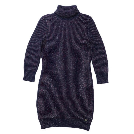CHANEL one piece 80% cashmere, 11% wool navy wine red P41770 Karl Lagerfeld period Women 40 Used Authentic