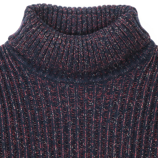 CHANEL one piece 80% cashmere, 11% wool navy wine red P41770 Karl Lagerfeld period Women 40 Used Authentic
