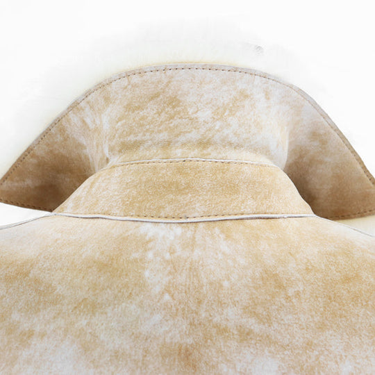 GUCCI Other outerwear 100% real shearling light beige Women 36 Used Authentic