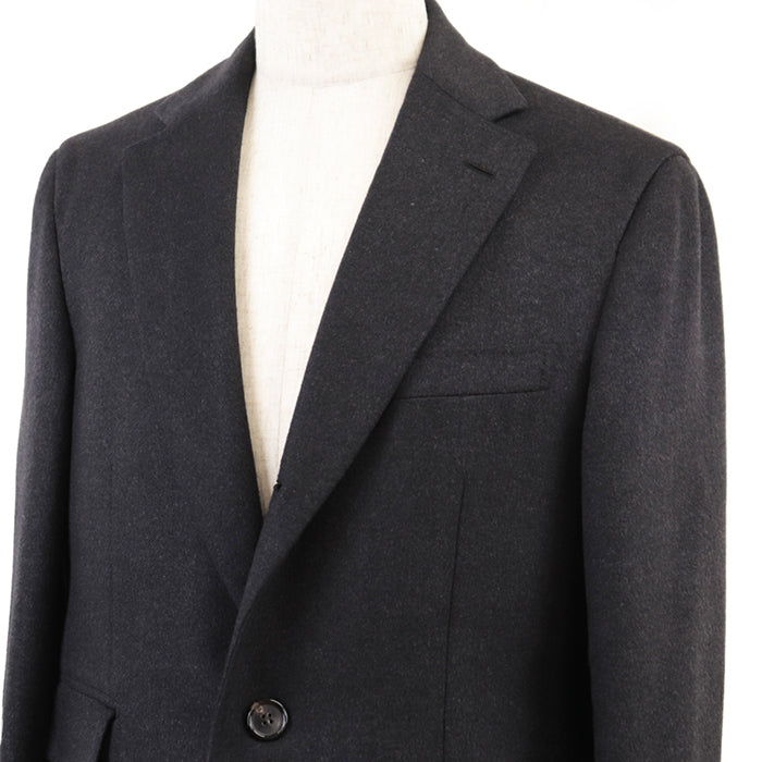 Brioni coat wool charcoal mens 48R (170/96A) Used Authentic