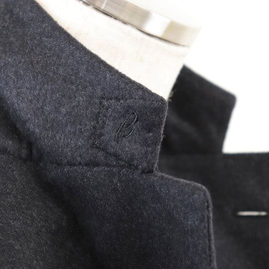 Brioni coat wool charcoal mens 48R (170/96A) Used Authentic