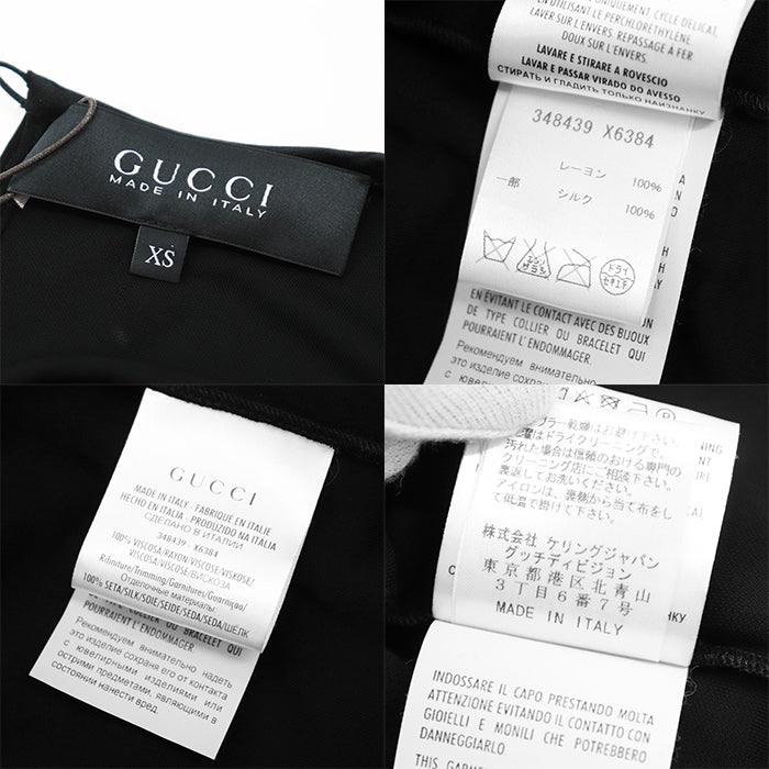 GUCCI one piece 100% rayon% black Women XS Used Authentic