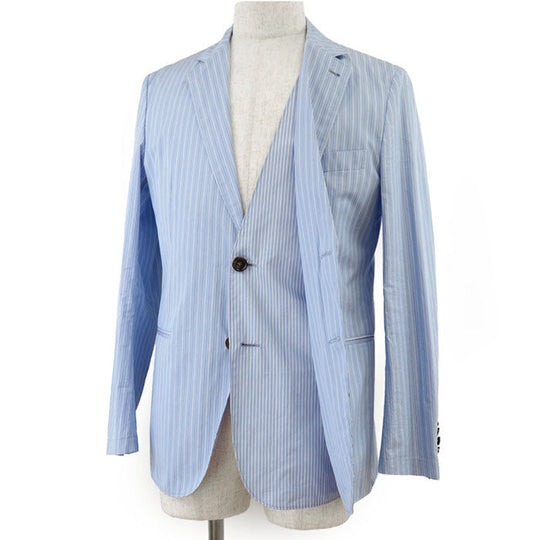 HERMES Other outerwear cotton 100% Sac blue G19701K mens 48 Used Authentic