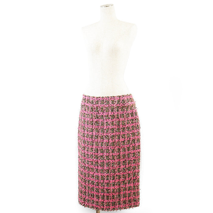 CHANEL skirt wool Pink, Olive P73672 42