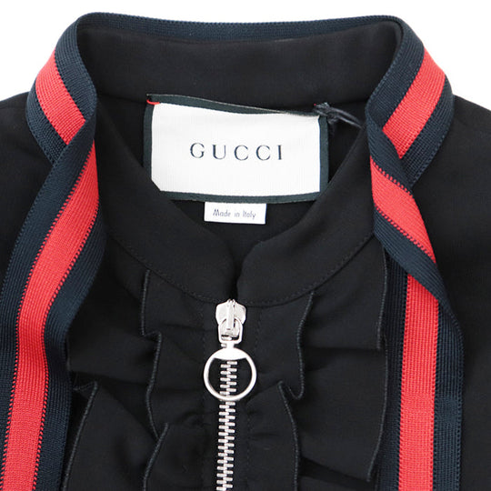 GUCCI one piece 75% rayon, 17% nylon Black, Red 457032 Women S Used Authentic