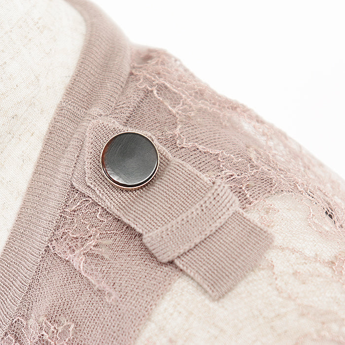 Valentino knit 70% wool, 20% silk pink beige Women S Used Authentic