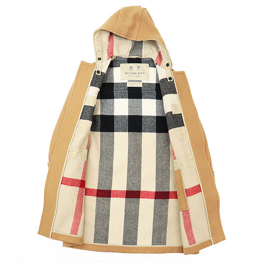 BURBERRY coat 80% wool, 20% polyamide Camel 4056582 mens 52 Used Authentic