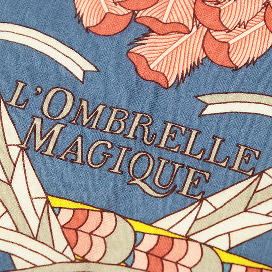 HERMES scarf cashmere silk multicolor