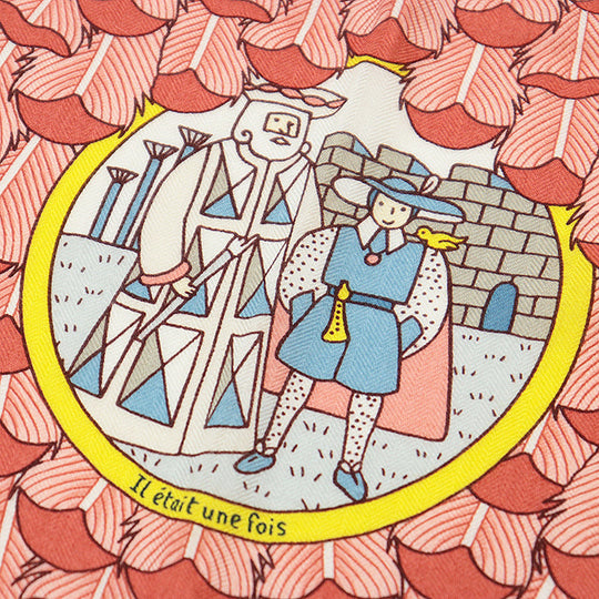 HERMES scarf cashmere silk multicolor