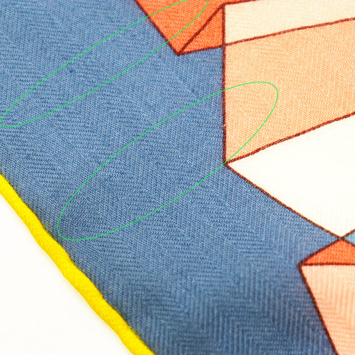 HERMES scarf cashmere silk multicolor