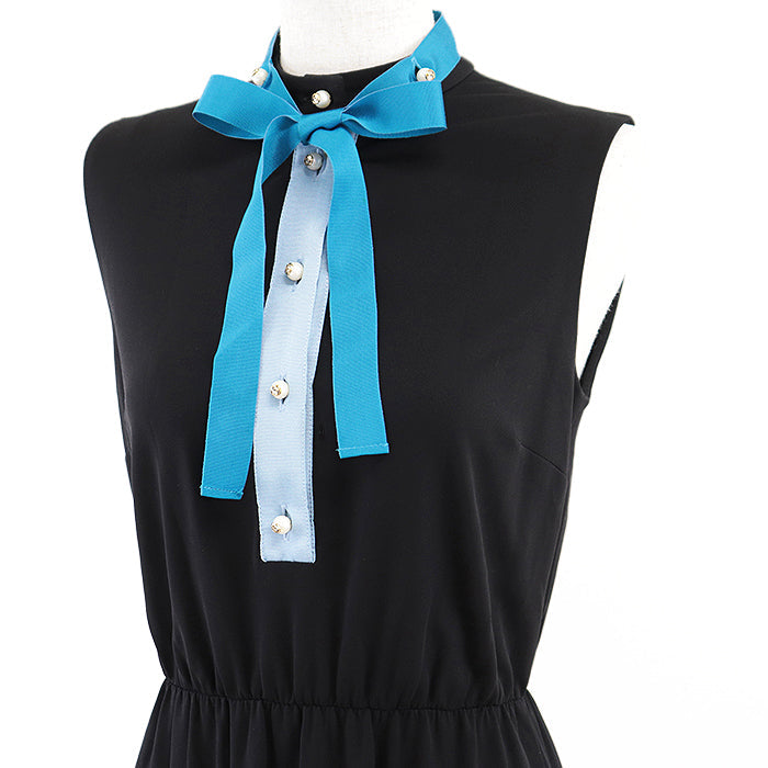 GUCCI one piece 410274 98% rayon, 2% polyurethane Black blue Women S Used Authentic