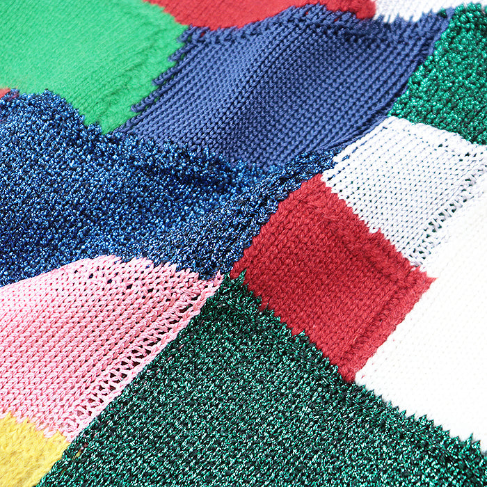 BURBERRY knit 8001832 26% cashmere, 22% wool, Material 6: 6% nylon, Material 6: 5% metallic fiber multicolor mens S Used Authentic