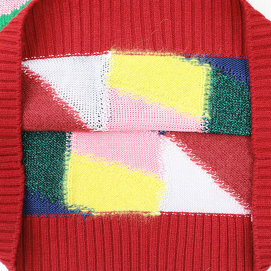 BURBERRY knit 8001832 26% cashmere, 22% wool, Material 6: 6% nylon, Material 6: 5% metallic fiber multicolor mens S Used Authentic