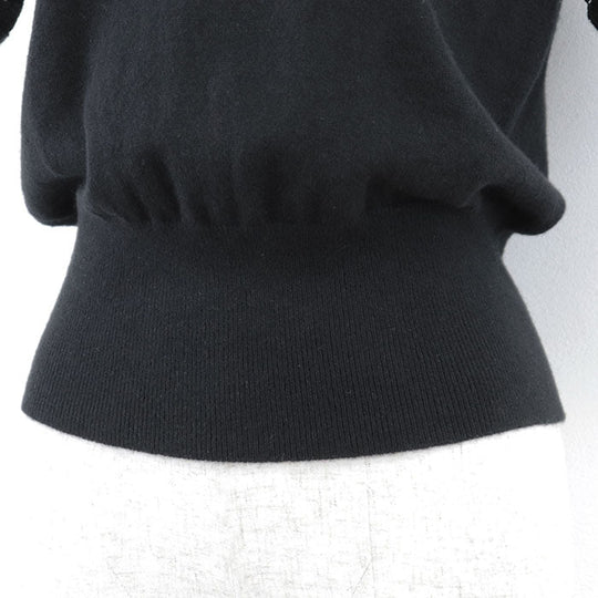 DOLCE&GABBANA knit 65% cashmere, 30% cotton black Women 40 Used Authentic