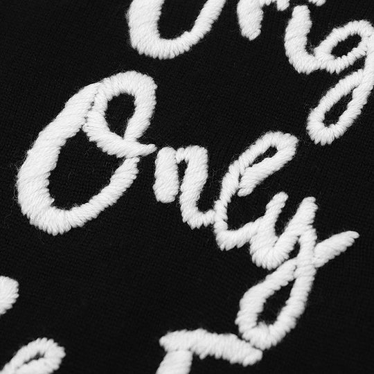 DOLCE&GABBANA knit 100% wool Black, White mens 50 Used Authentic