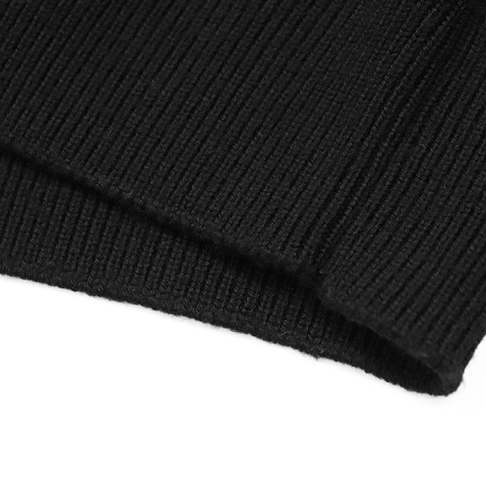 DOLCE&GABBANA knit 100% wool Black, White mens 50 Used Authentic