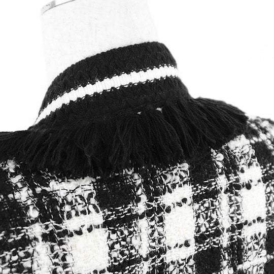 GUCCI Other outerwear 643297 ZADJS 98% wool, 2% nylon Ivory, Black Women 36 Used Authentic