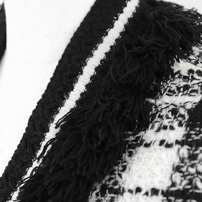 GUCCI Other outerwear 643297 ZADJS 98% wool, 2% nylon Ivory, Black Women 36 Used Authentic