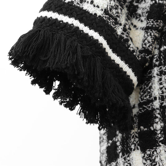 GUCCI Other outerwear 643297 ZADJS 98% wool, 2% nylon Ivory, Black Women 36 Used Authentic