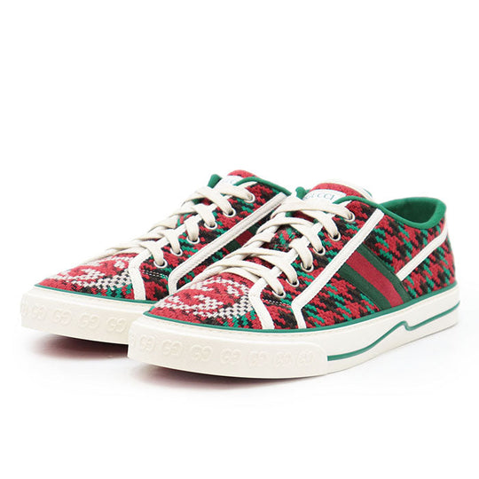 GUCCI sneakers Wool, Rubber 100% multicolor 351 9807H 8402 mens 9+ Used Authentic