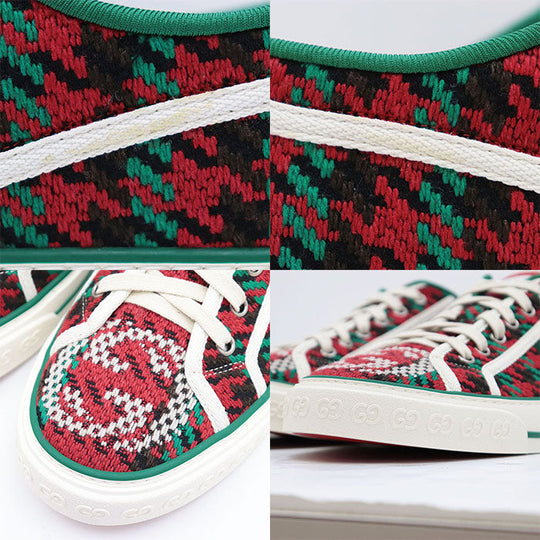 GUCCI sneakers Wool, Rubber 100% multicolor 351 9807H 8402 mens 9+ Used Authentic