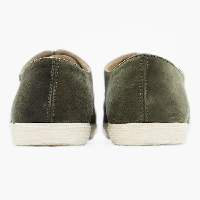 CHANEL sneakers leather olive Women 37 Used Authentic