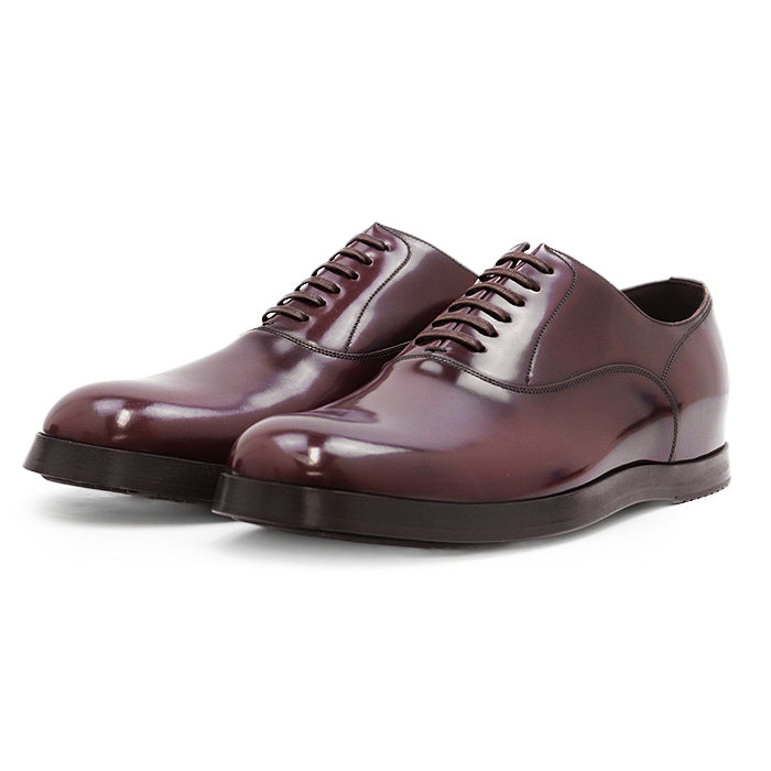 DOLCE&GABBANA Dress shoes CA5847 Patent leather Burgundy Plane toe Oxford shoes mens 8 Used Authentic