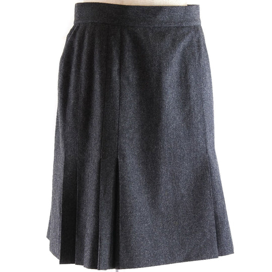 CHANEL skirt P03474/V03532 Wool, Silk gray 40