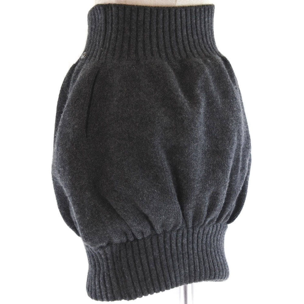 CHANEL skirt P33485K00877 cashmere gray Women 38 Used Authentic