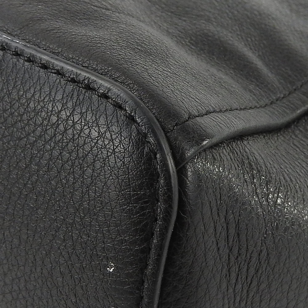 COACH Handbag F34508 leather black Women Used Authentic