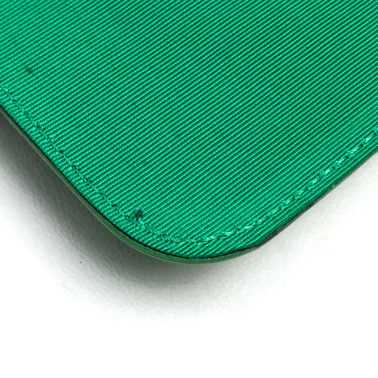 VALENTINO Clutch bag Patent leather green Red Valentino enamel Women Used Authentic