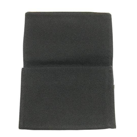 HERMES Pouch canvas black Bolide cotton travel pouch