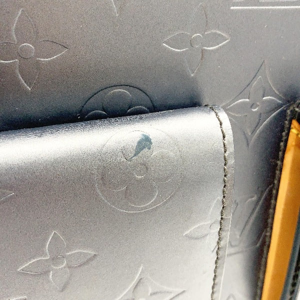 LOUIS VUITTON Tote Bag M55105 Monogram mat blue Willwood Monogram mat Women Used Authentic