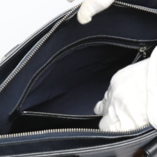 LOUIS VUITTON Tote Bag M55105 Monogram mat blue Willwood Monogram mat Women Used Authentic