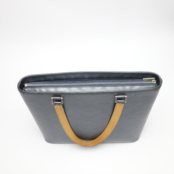 LOUIS VUITTON Tote Bag M55105 Monogram mat blue Willwood Monogram mat Women Used Authentic