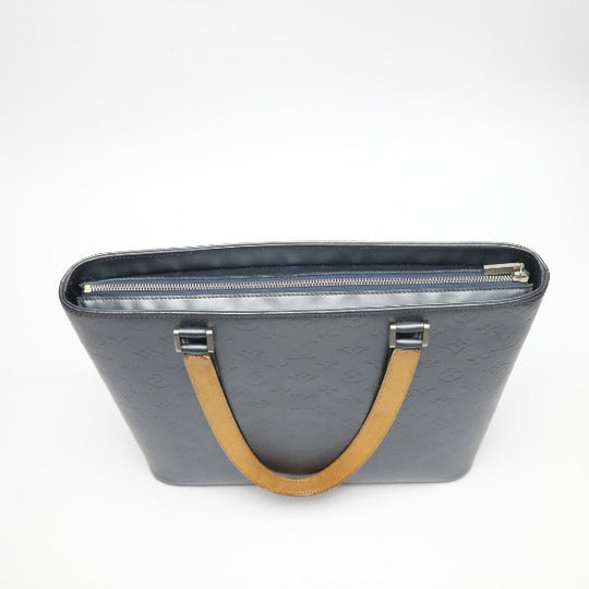 LOUIS VUITTON Tote Bag M55105 Monogram mat blue Willwood Monogram mat Women Used Authentic