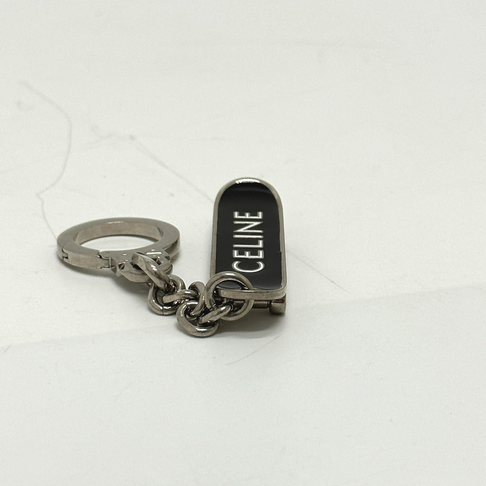 CELINE key ring metal black skateboard mens Used Authentic
