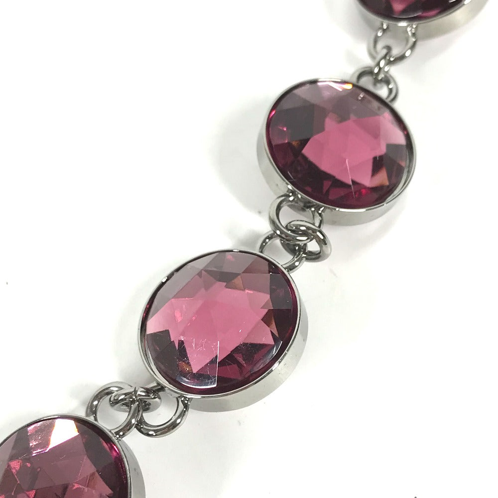 MIUMIU Necklace metal purple Accessories Bijoux Women Used Authentic