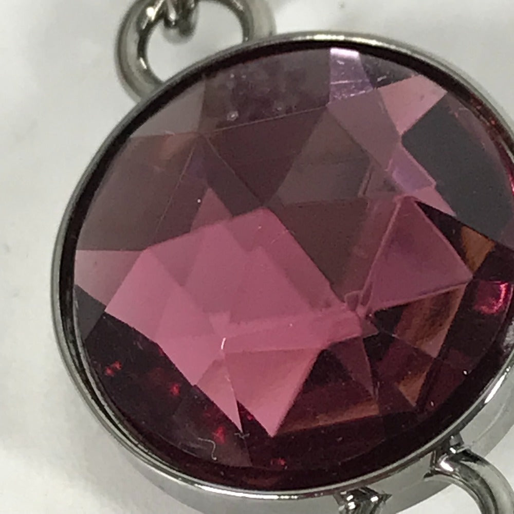 MIUMIU Necklace metal purple Accessories Bijoux Women Used Authentic