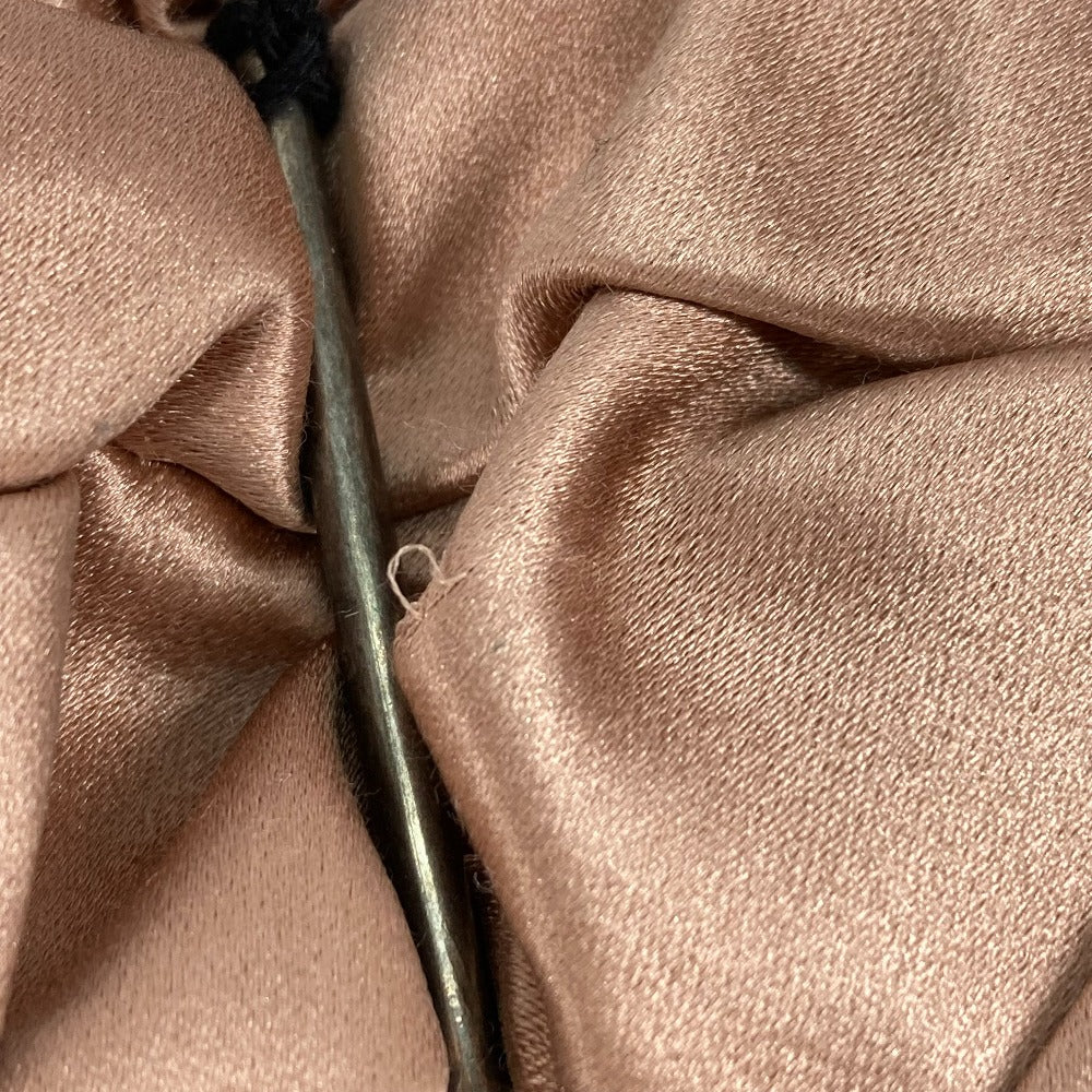 MIUMIU hair accessory Viscose, Silk pink Bijou rhinestone Women Used Authentic