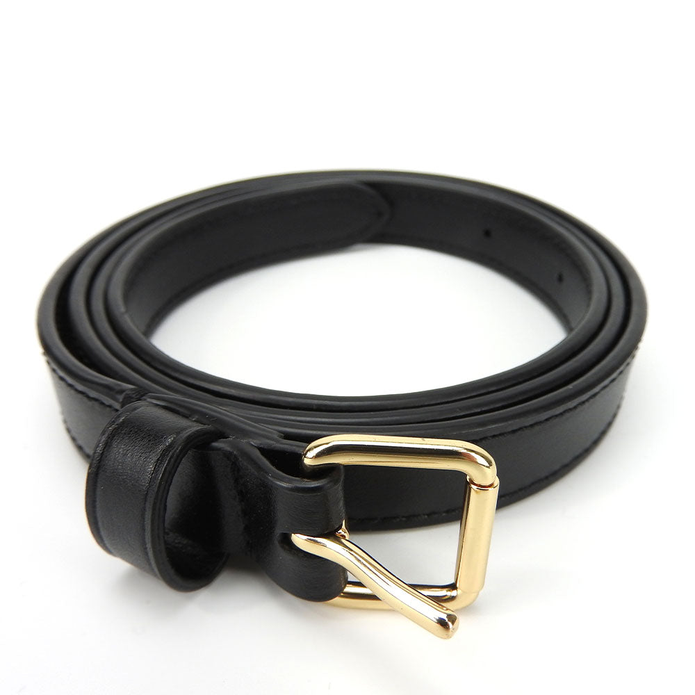 COACH Waist bag F38678 leather black Women Used Authentic