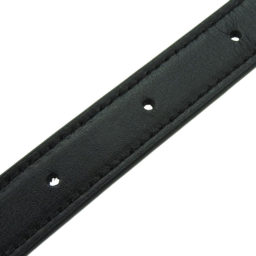 COACH Waist bag F38678 leather black Women Used Authentic