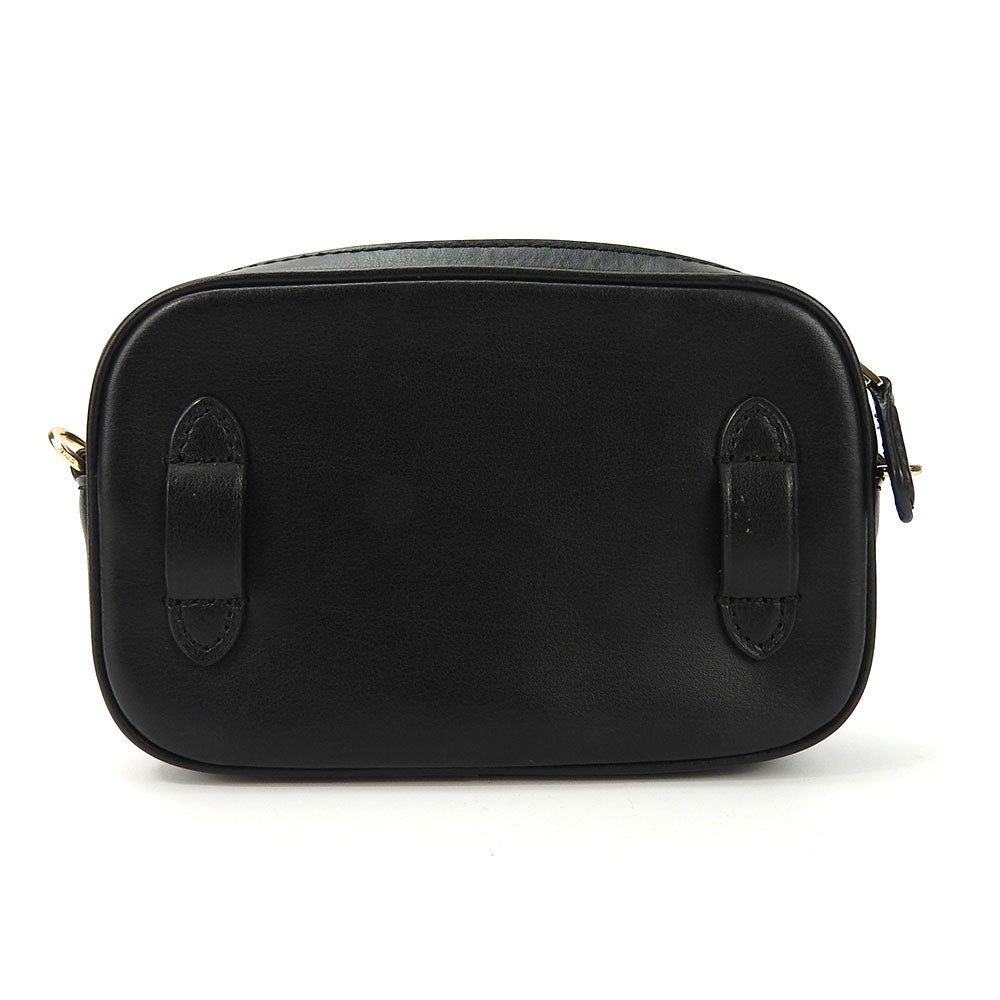 COACH Waist bag F38678 leather black Women Used Authentic