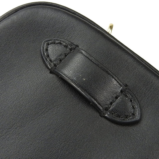 COACH Waist bag F38678 leather black Women Used Authentic