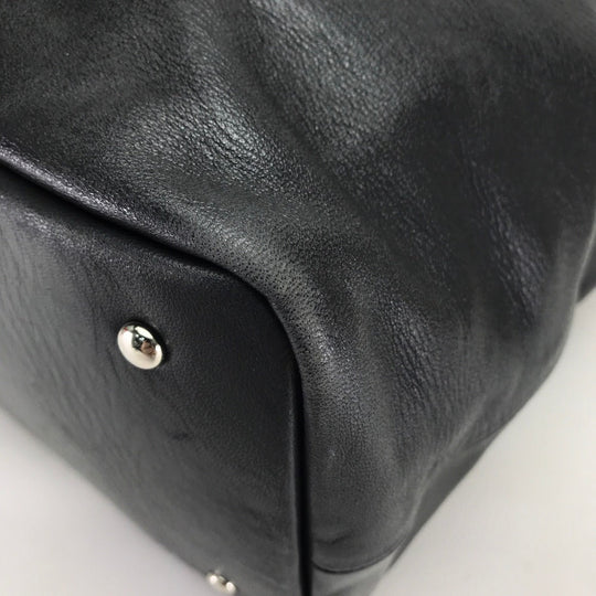 mastermind JAPAN Tote Bag leather black Men's Women Skull unisex(Unisex) Used Authentic